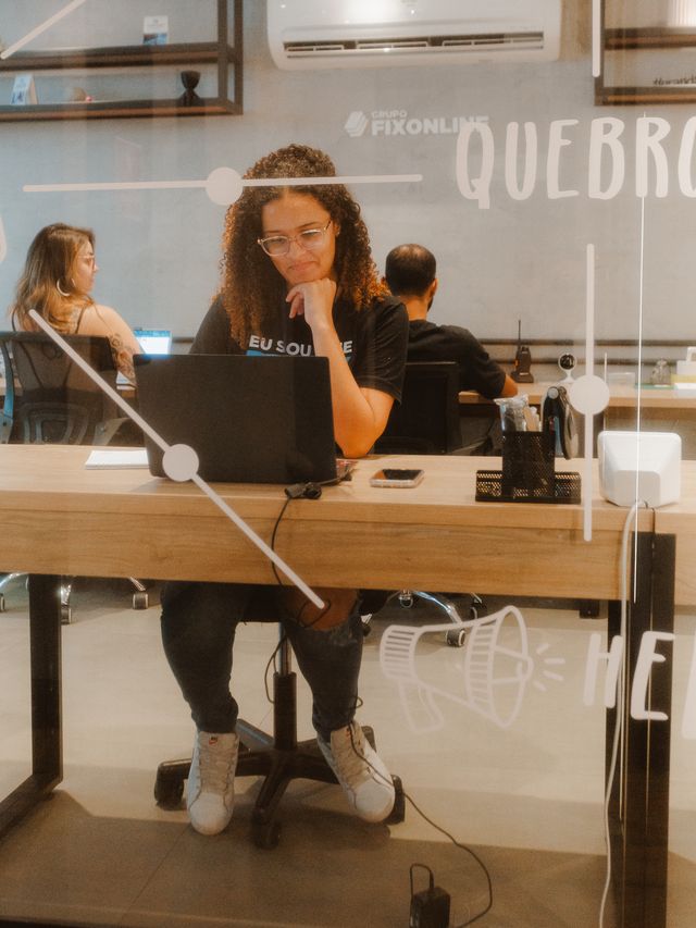Espaço de coworking da Fix Online
